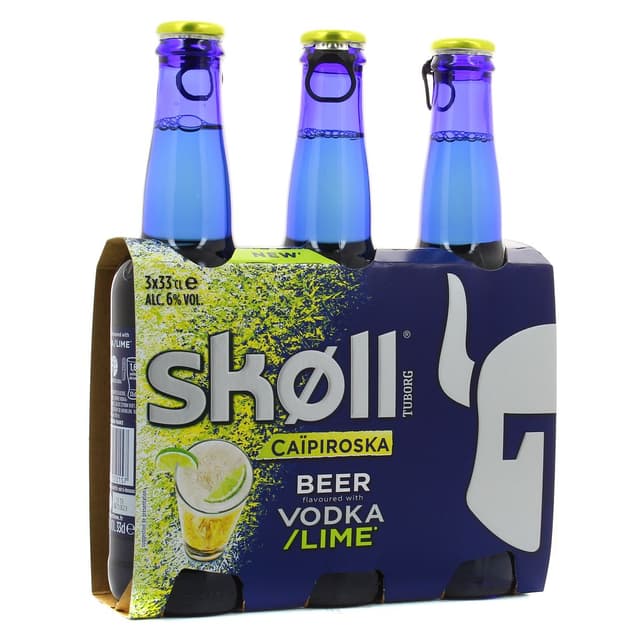 3080216050164 - Tuborg Skoll - Bière aromatisée à la vodka Caipiroska 6°