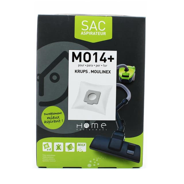 3307646000164 - Home équipement - Sacs aspirateur microfibres MO14+ - Krups, Moulinex
