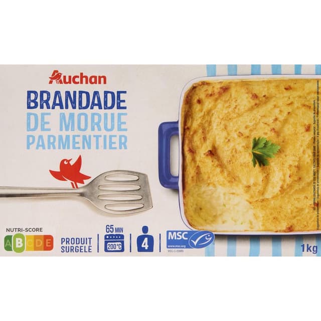 3596710543564 - Auchan - Brandade de morue parmentier MSC