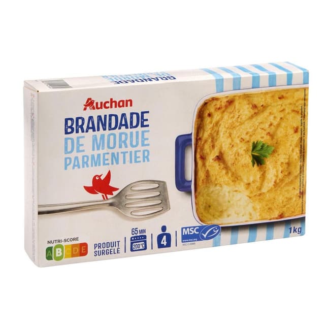3596710543564 - Auchan - Brandade de morue parmentier MSC