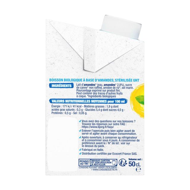 3229820793764 - Bjorg - Lait d'Amande Boisson Végétale Bio