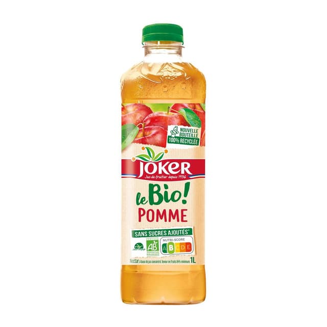 3123349014464 - Joker - Jus de pomme Le Bio sans sucres ajoutés