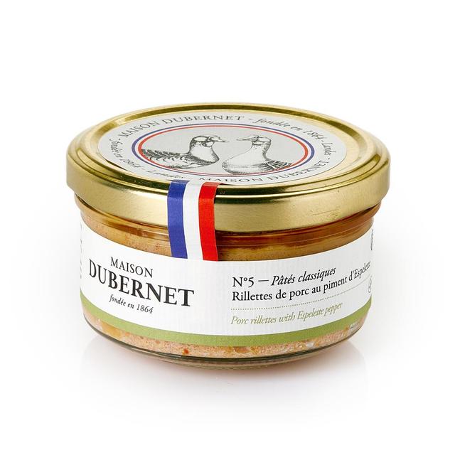 3365470004864 - Maison Dubernet - Rillettes de porc au piment d'Espelette
