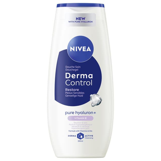 4006000175164 - Nivea - Gel Douche Derma Control Restore Peaux Sensibles