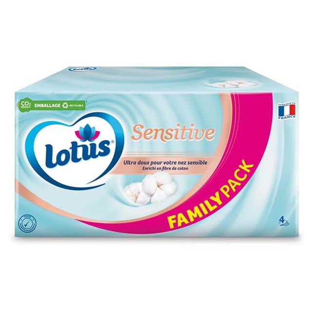 7322541005164 - Lotus - Mouchoirs sensitive familiale