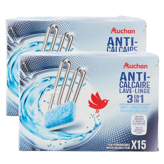 2050000415364 - Auchan - Tablettes anti calcaire pour lave linge