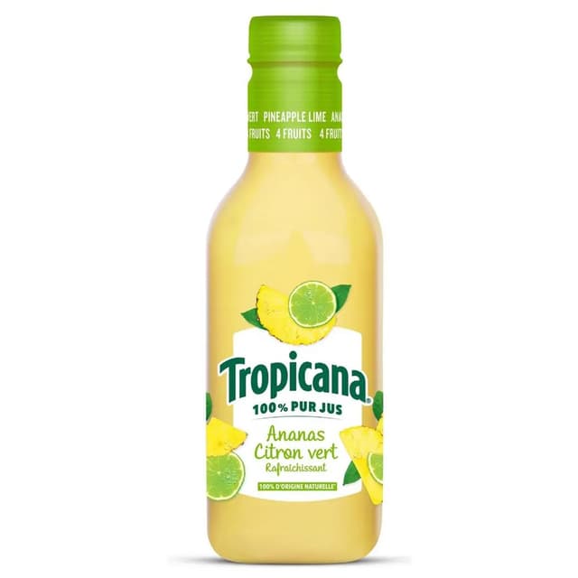 3168930156864 - Tropicana - Jus de Fruits Ananas et Citron Vert
