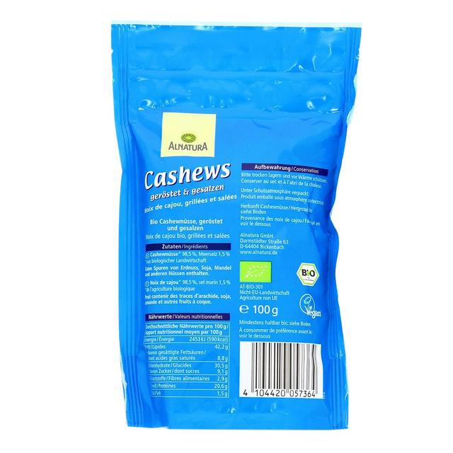 4104420057364 - Alnatura - Noix de cajou grillée salée bio