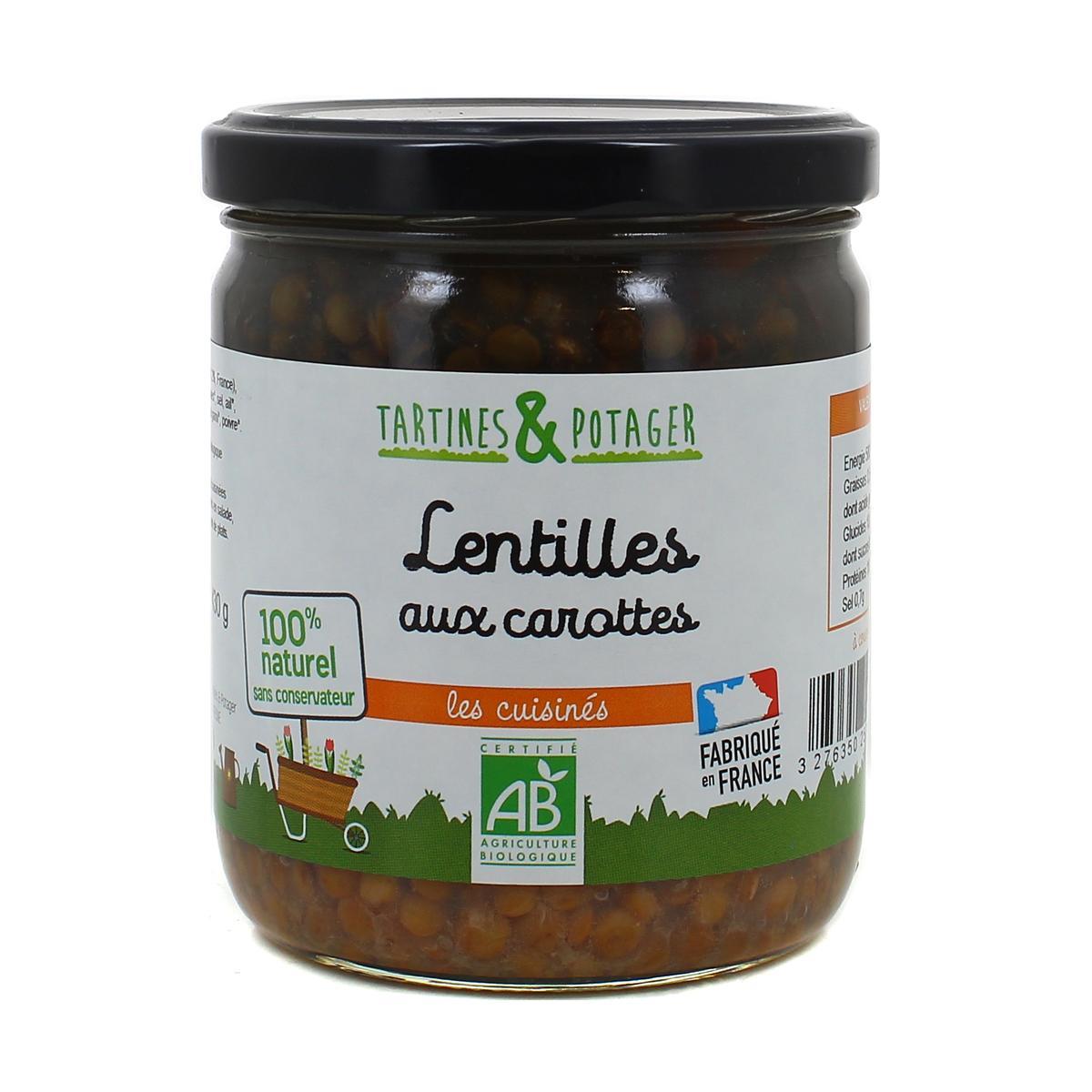 3276350257464 - Tartines Et Potager - Lentilles bio aux carottes
