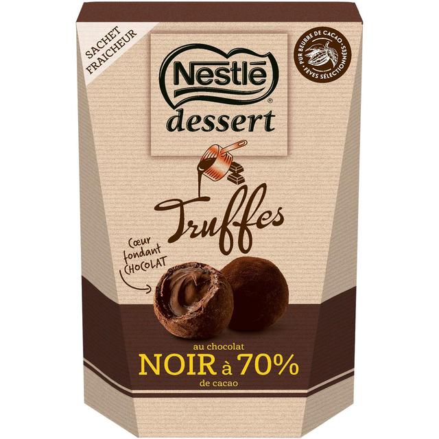 8000300388664 - Nestlé Dessert - Truffes au chocolat noir avec 70% de cacao