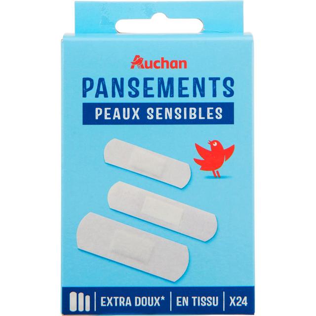 4042441009064 - Auchan - Pansements microporeux peaux sensibles