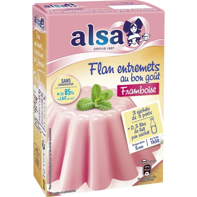 3027030029464 - Alsa - Flan Gout Framboise