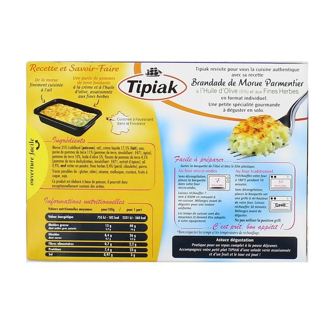 3282740301365 - Tipiak - Brandade de Morue Parmentier 