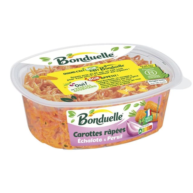 3083681081565 - Bonduelle - Carottes Râpées à l'Echalotte et au Persil