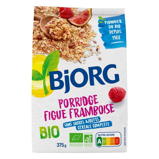 3229820792965 - Bjorg - Porridge Figue, framboise bio