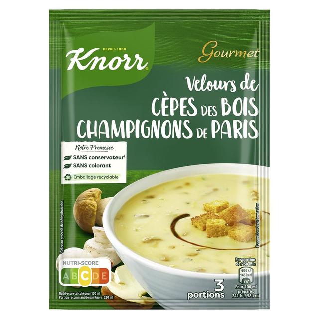 8718114823065 - Knorr - Soupe Velours de Cèpes des Bois et Champignons de Paris déshydratée