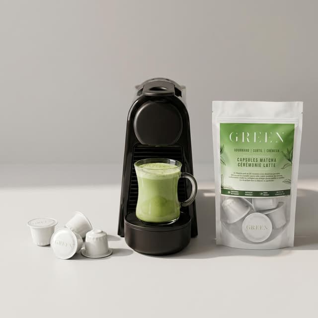 3770032104065 - Green - Capsules de Matcha cérémonie latte Bio