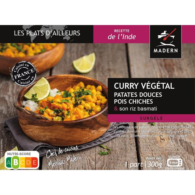 3355570004765 - Madern - Curry Végétal Patate Douce et Pois Chiches