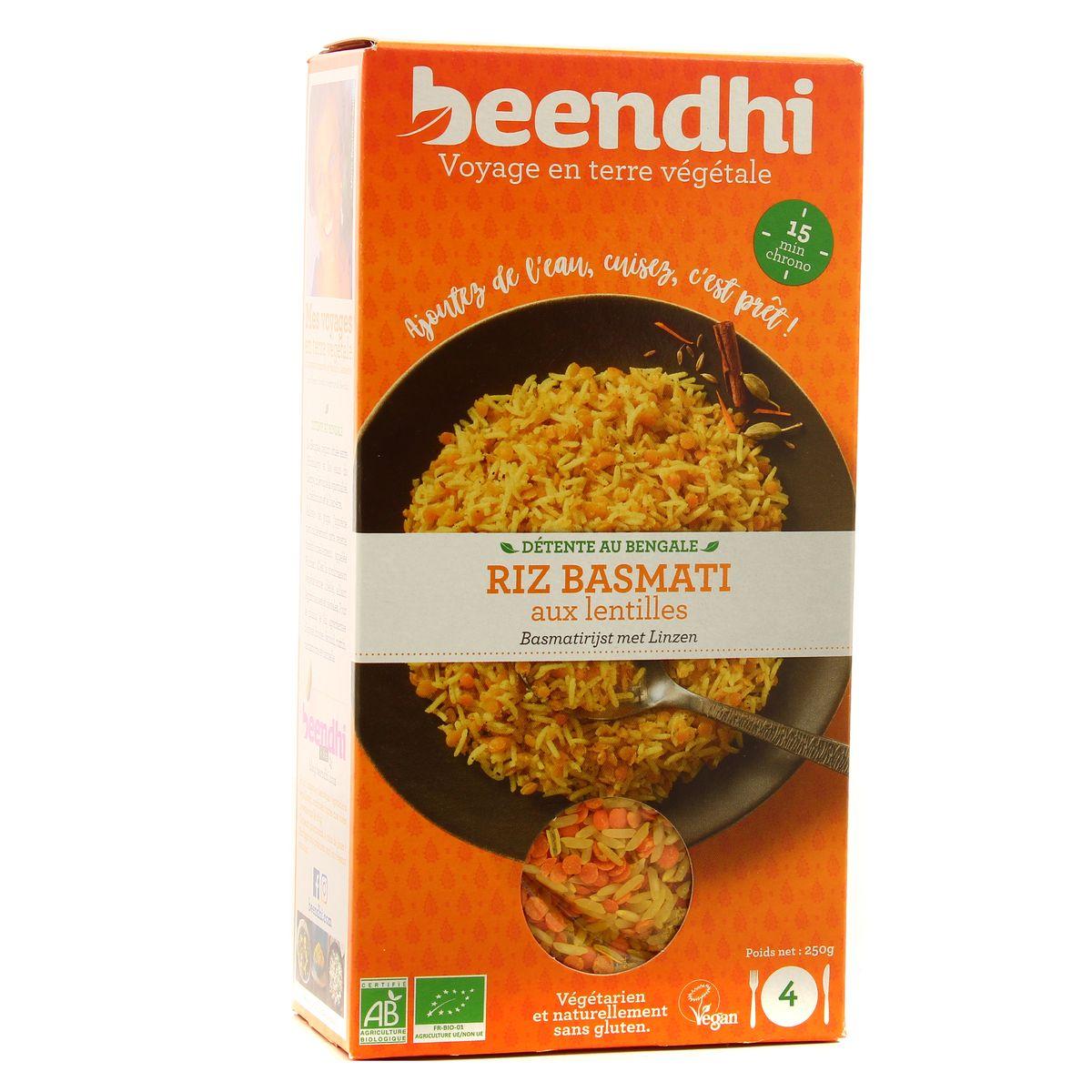 Beendhi - Riz basmati au lentilles bio