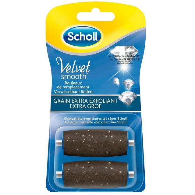 5052197038965 - Scholl - Rouleau de recharge Extra Exfoliant pour râpe électrique Velvet Smooth grain extra exfolient 