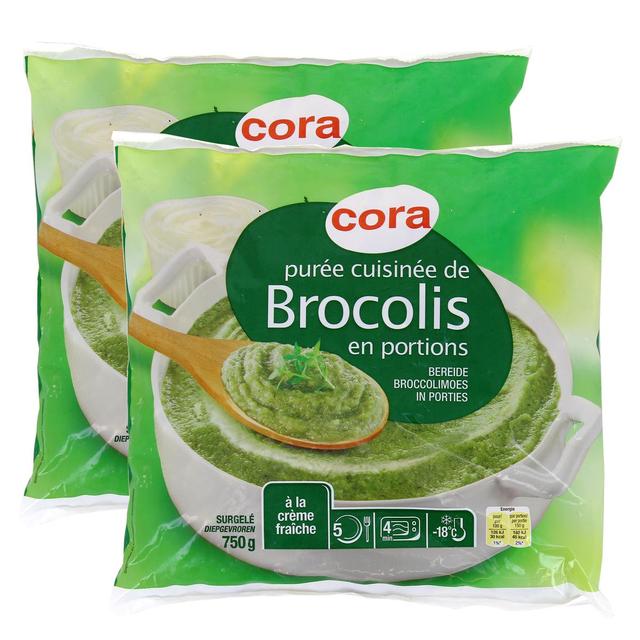 2050000269165 - Cora - Purée de brocolis cuisinée cuisinée à la crème fraîche en portions