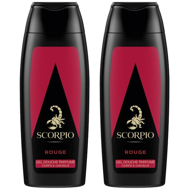 2050000329265 - Scorpio - Gel douche et shampooing rouge passion revigorante