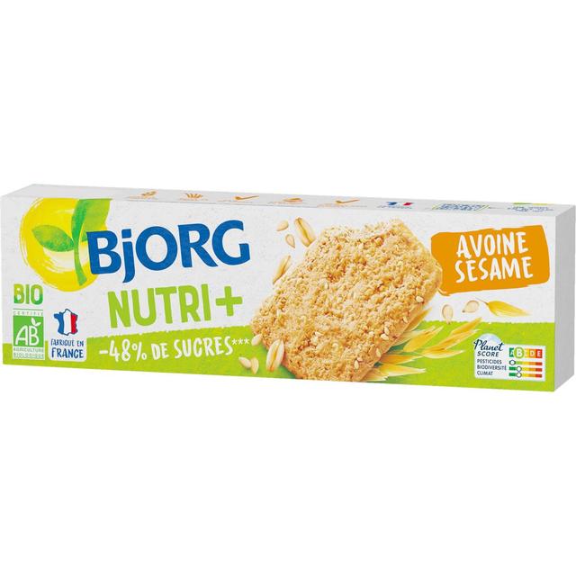 3229820799865 - Bjorg - Biscuits Avoine Sésame Nutri+ Bio 