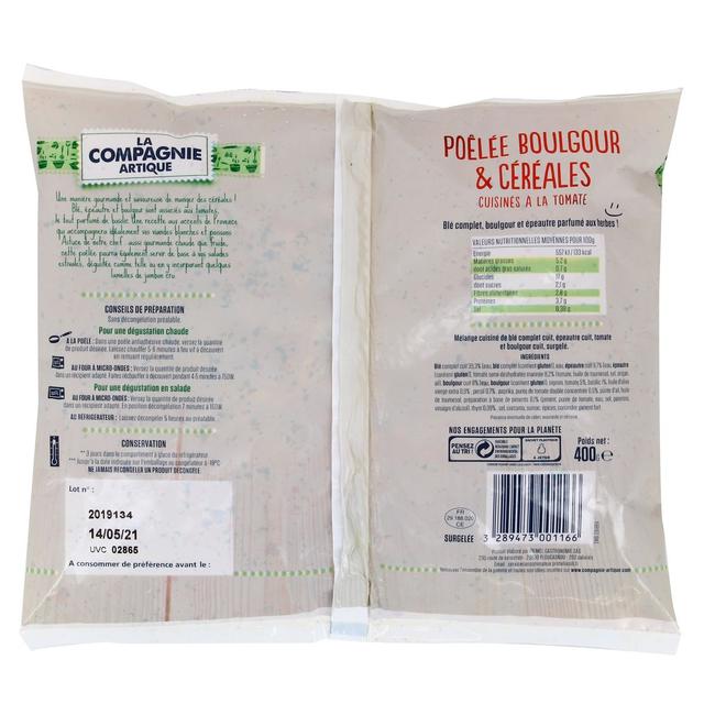 3289473001166 - La Compagnie Artique - Poêlée veggie boulgour et céréales cuisinée à la tomate