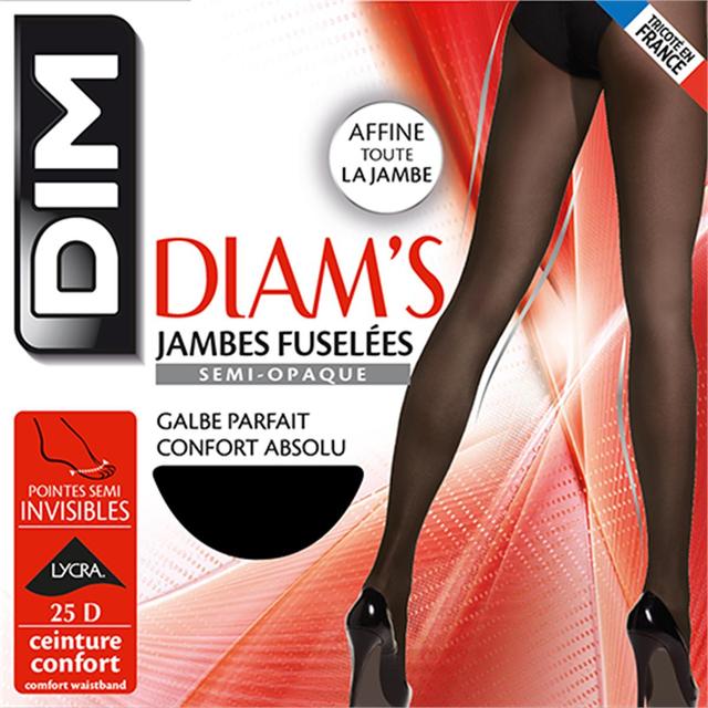 3040523081466 - Dim - Collant Diam's Jambes Fuselées semi-opaque Noir 25D