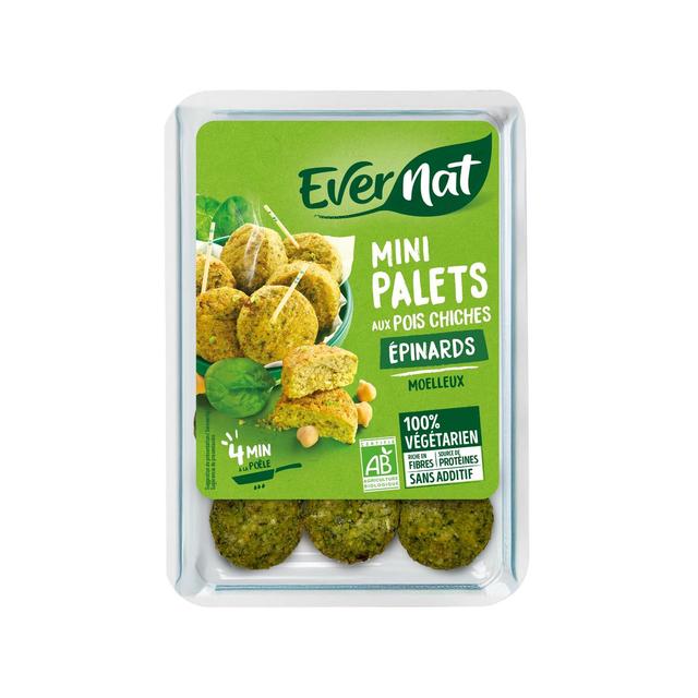 3396410251666 - Evernat - Mini Palets Epinard Pois Chiche Bio