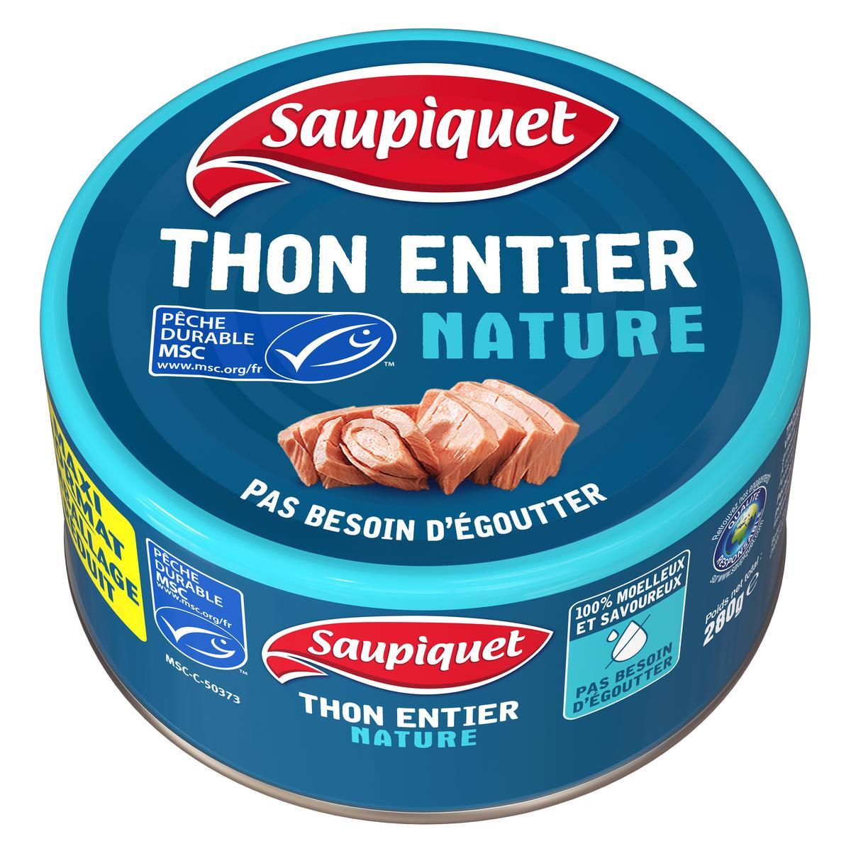 3165950222166 - Saupiquet - Thon Entier Naturel MSC sans égouttage