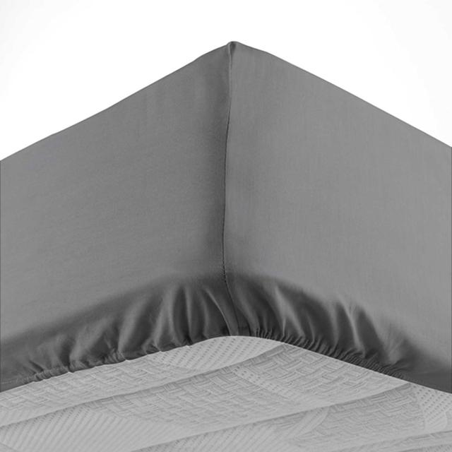 3574386445566 - Douceur D Interieur - Drap housse uni anthracite