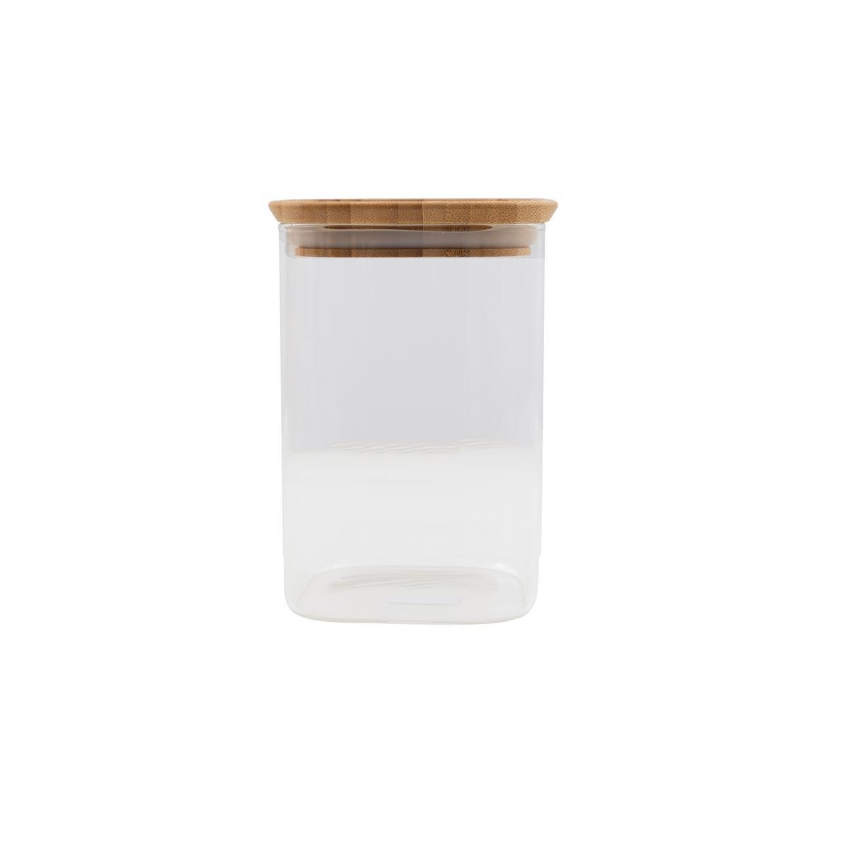 5420059856666 - Point virgule - Bocal en verre avec couvercle en bambou 