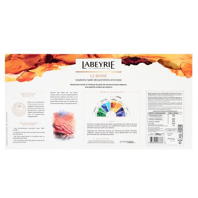3033610076766 - Labeyrie - Saumon Fumé Le Boisé d'Ecosse, 320g