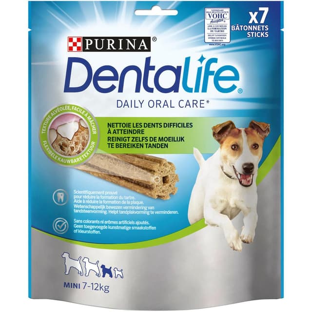 7613035378766 - Purina - Dentalife - Bâtonnets à mâcher Hygiène Bucco Dentaire - Récompense friandise pour petit et moyen chien x7
