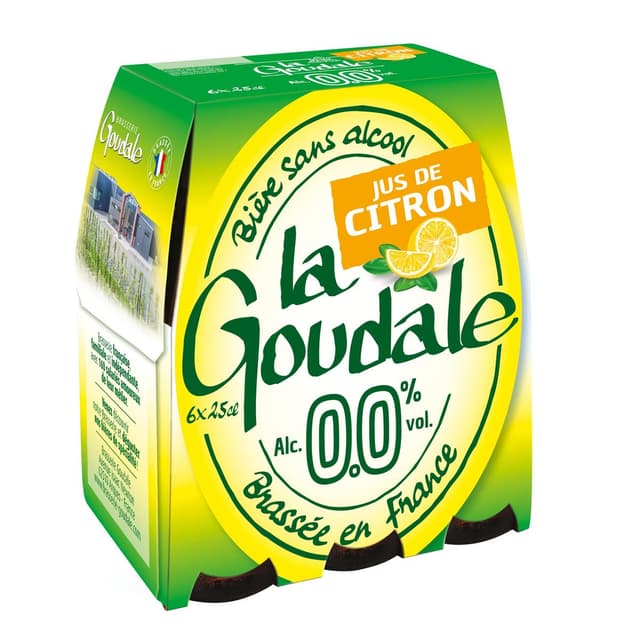 3261570008866 - La Goudale - Bière sans alcool au jus de citron 0.0%