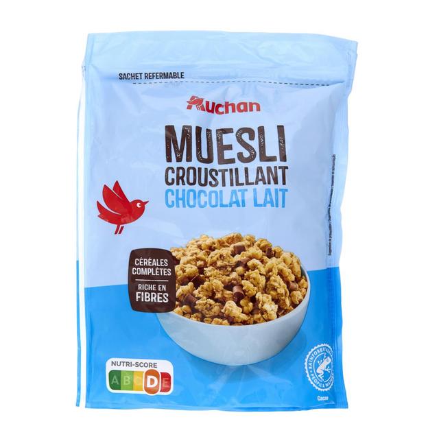 3596710548866 - Auchan - Muesli croustillant chocolat au lait