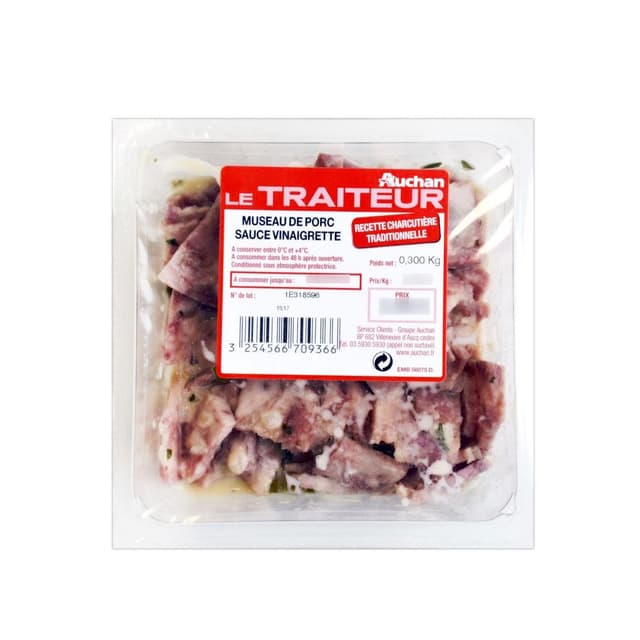 3254566709366 - Auchan Le Traiteur - Museau de Porc Sauce Vinaigrette