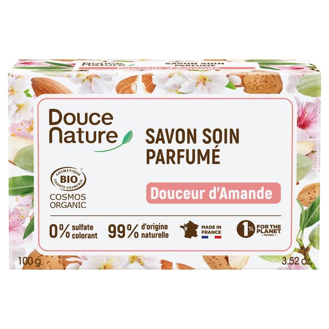 3517360030167 - Douce Nature - Savon soin parfumé Douceur d'amande Cosmébio