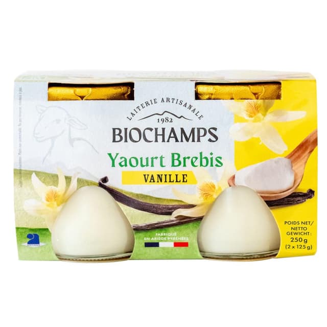 3375610000267 - Biochamps - Yaourt bio vanille au lait de brebis
