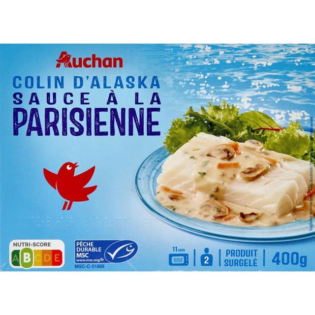3596710534067 - Auchan - Colin d Alaska sauce à la parisienne