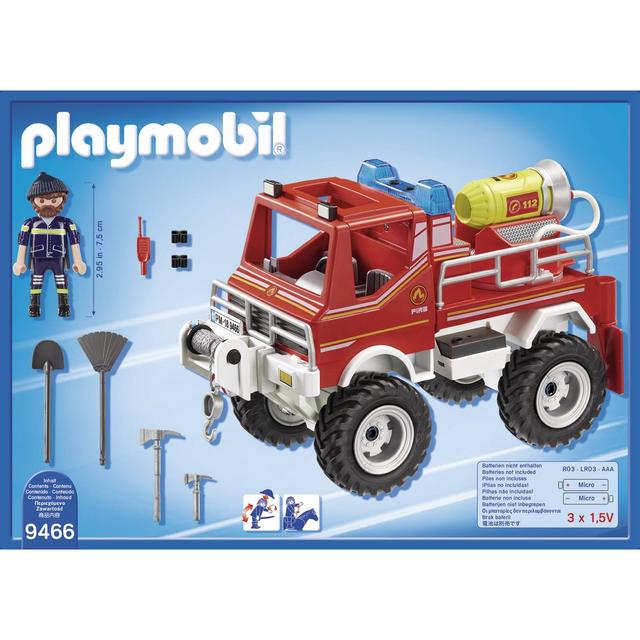 4008789094667 - PLAYMOBIL® City Action - 4x4 de pompier avec lance-eau