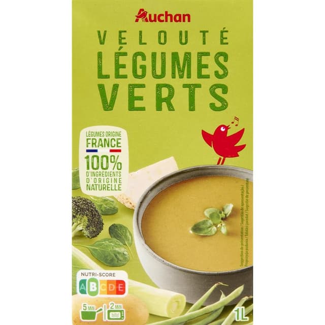 3596710494767 - Auchan - Soupe Velouté de Légumes Verts
