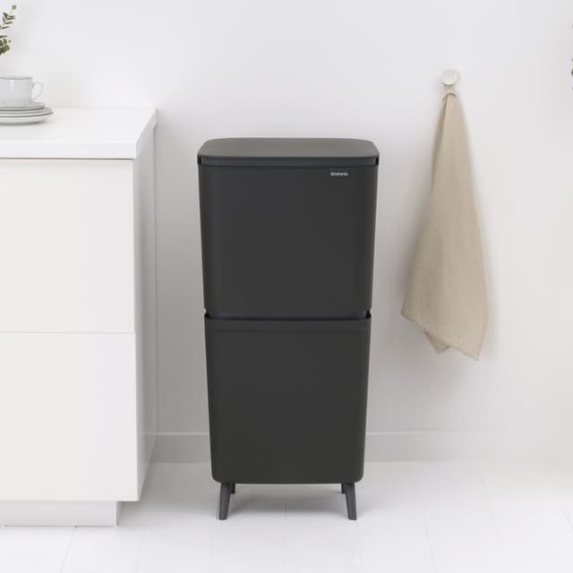 8710755275067 - Brabantia - Poubelle pour le recyclage SortUp Hi 20+25 litres - Dark Grey