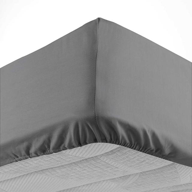 3574386445467 - Douceur D Interieur - Drap housse uni anthracite