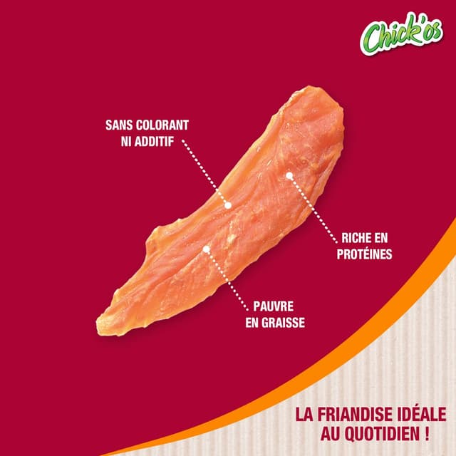 3166780046267 - Riga Chick'Os - Filets de Poulet Soft - Friandise Récompense pour chien x3