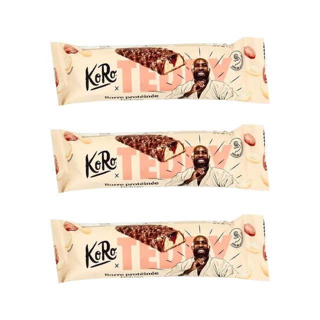 2050000416767 - Koro - Barre Proteinée au Beurre de Cacachuètes - Teddy Riner