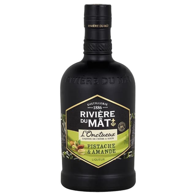 3147699126967 - Rivière du Mat - Liqueur de crème pistache et amande au rhum 17°