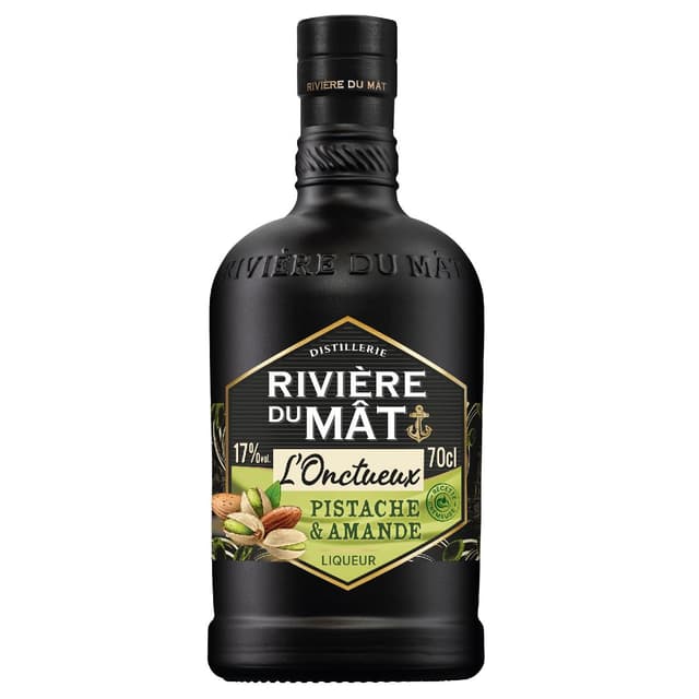 3147699126967 - Rivière du Mat - Liqueur de crème pistache et amande au rhum 17°