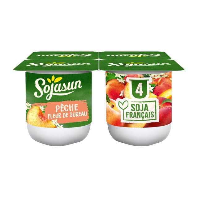 3273221117667 - Sojasun - Yaourt à la pêche et à la fleur de sureau